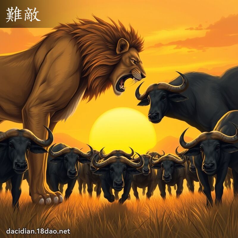 难敌 - 国语大辞典配图