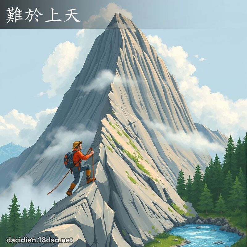 難於上天 - 國語大辭典配圖