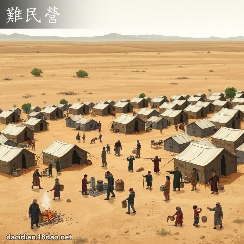 難民營 - 國語大辭典配圖