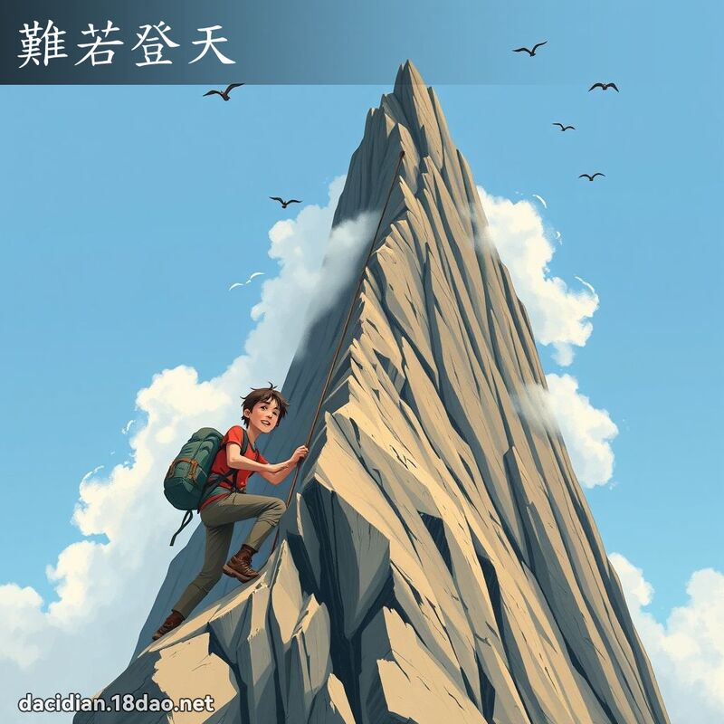 難若登天 - 國語大辭典配圖