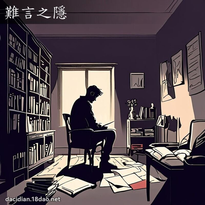 難言之隱 - 國語大辭典配圖