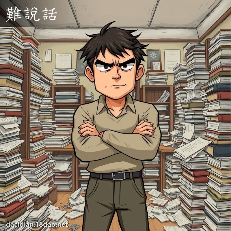 難說話 - 國語大辭典配圖