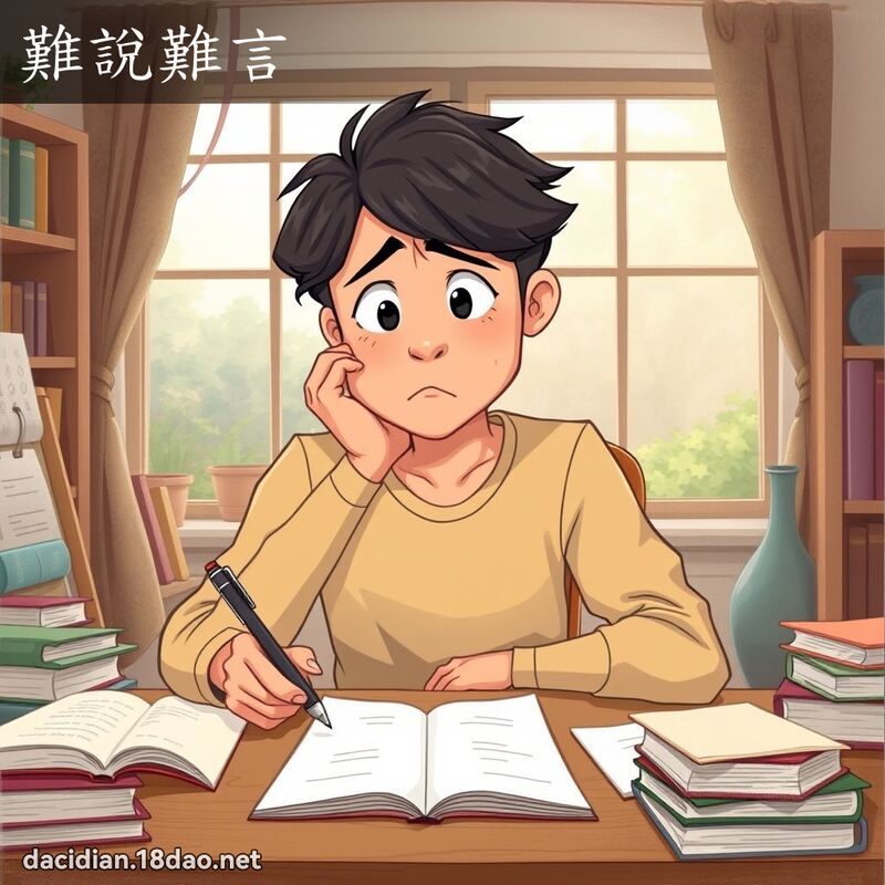 難說難言 - 國語大辭典配圖