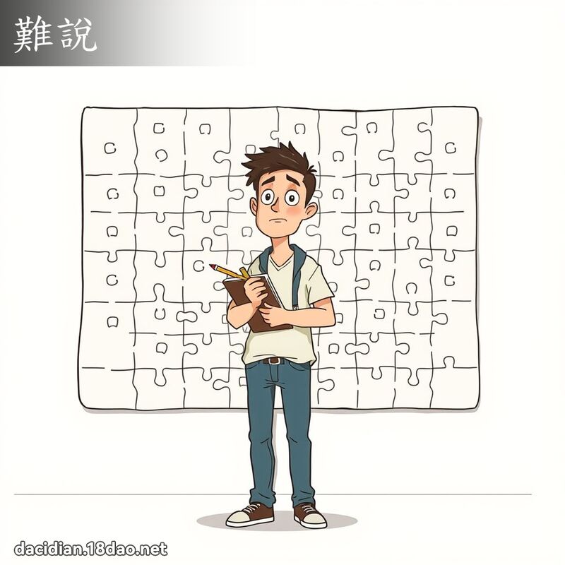 难说 - 国语大辞典配图