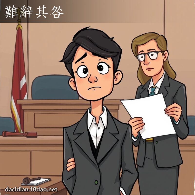 難辭其咎 - 國語大辭典配圖