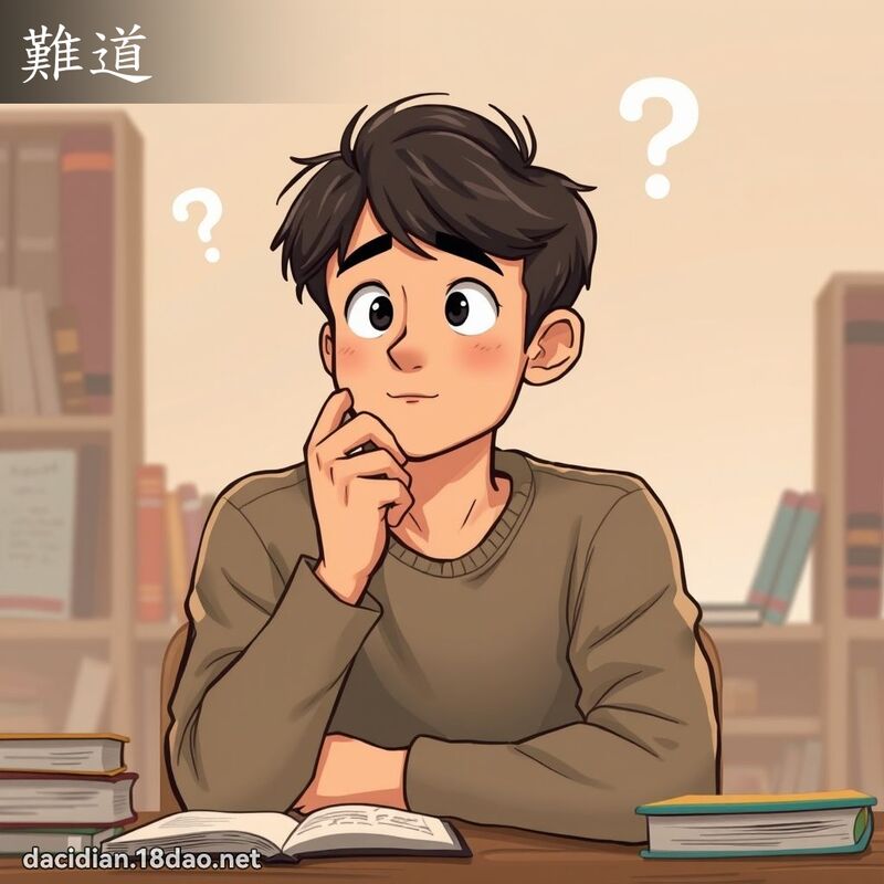 难道 - 国语大辞典配图