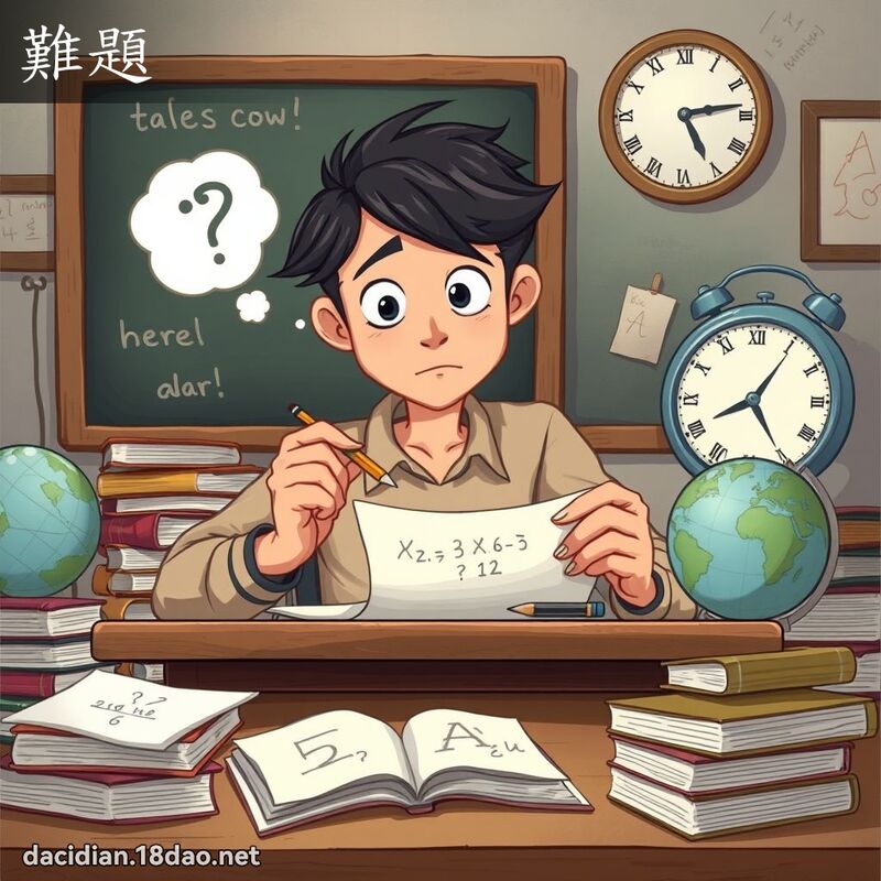 難題 - 國語大辭典配圖