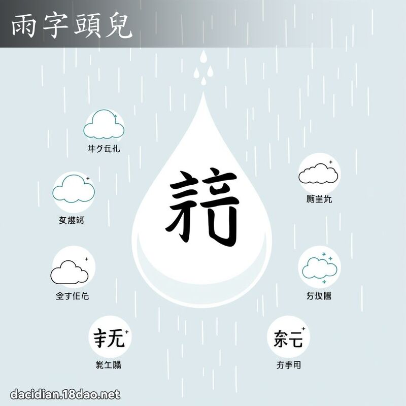 雨字頭兒 - 國語大辭典配圖