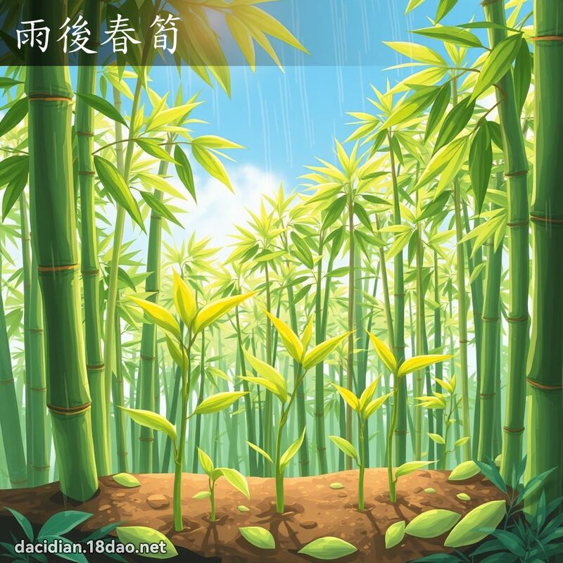 雨后春笋 - 国语大辞典配图