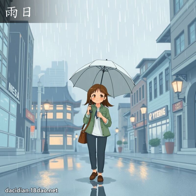 雨日 - 國語大辭典配圖