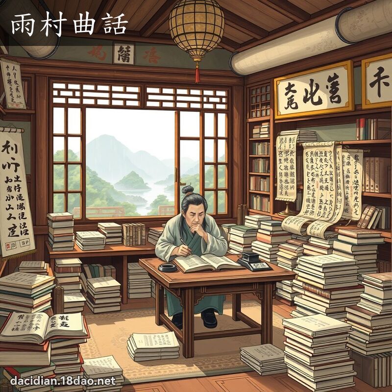 雨村曲話 - 國語大辭典配圖