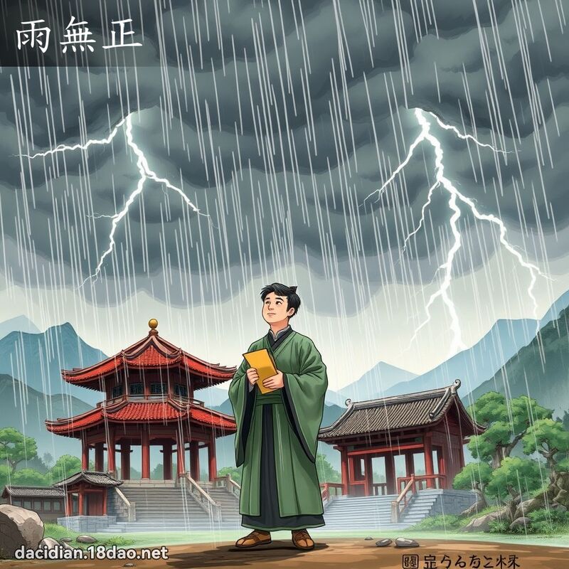 雨无正 - 国语大辞典配图
