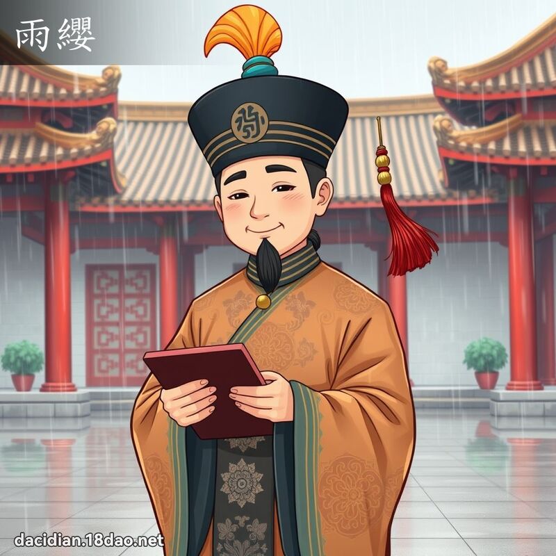 雨纓 - 國語大辭典配圖