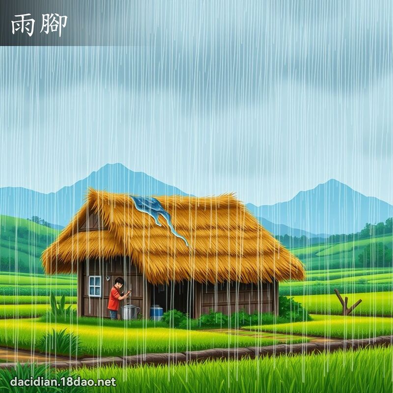 雨腳 - 國語大辭典配圖