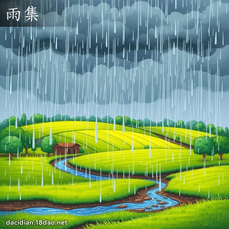 雨集 - 國語大辭典配圖