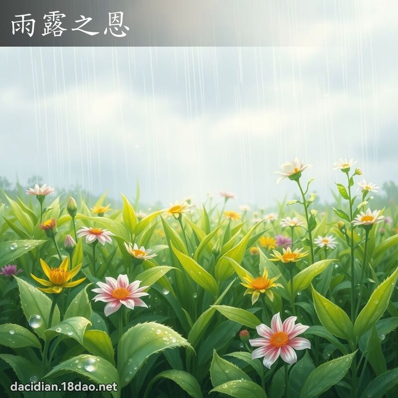 雨露之恩 - 國語大辭典配圖