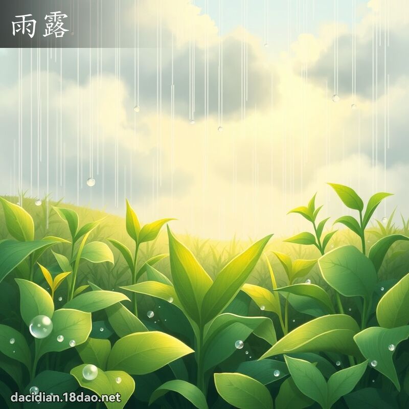 雨露 - 国语大辞典配图