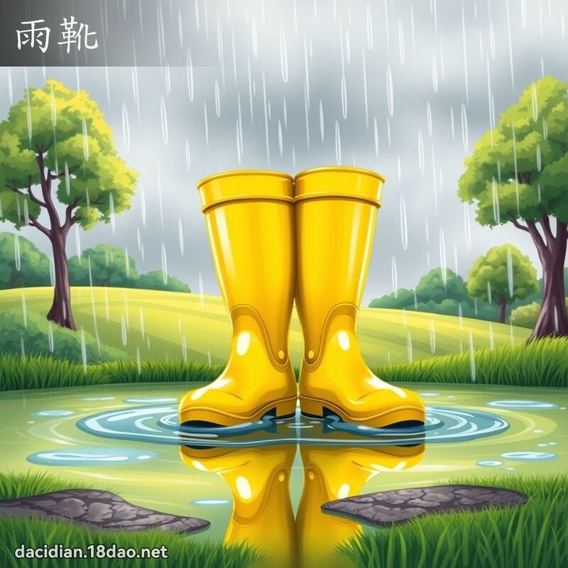 雨靴 - 国语大辞典配图