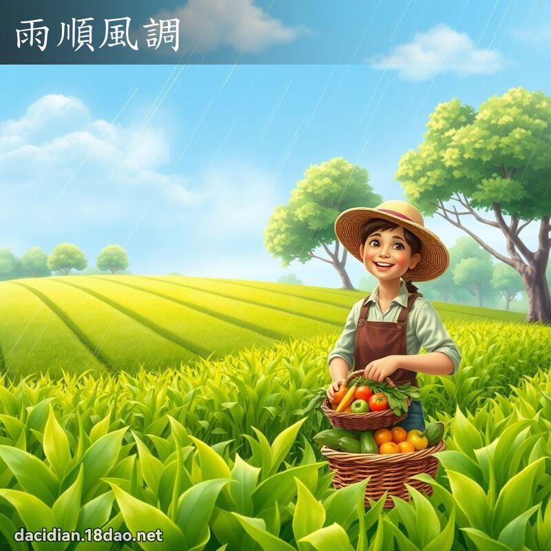 雨順風調 - 國語大辭典配圖