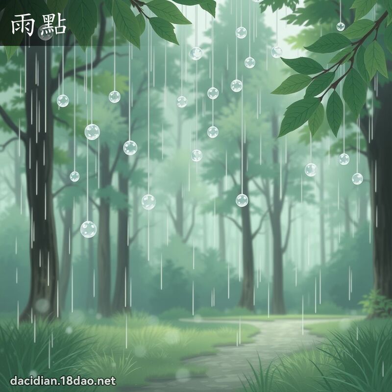 雨点 - 国语大辞典配图