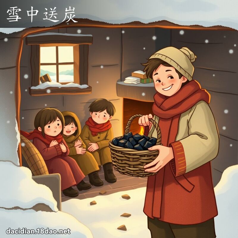 雪中送炭 - 國語大辭典配圖