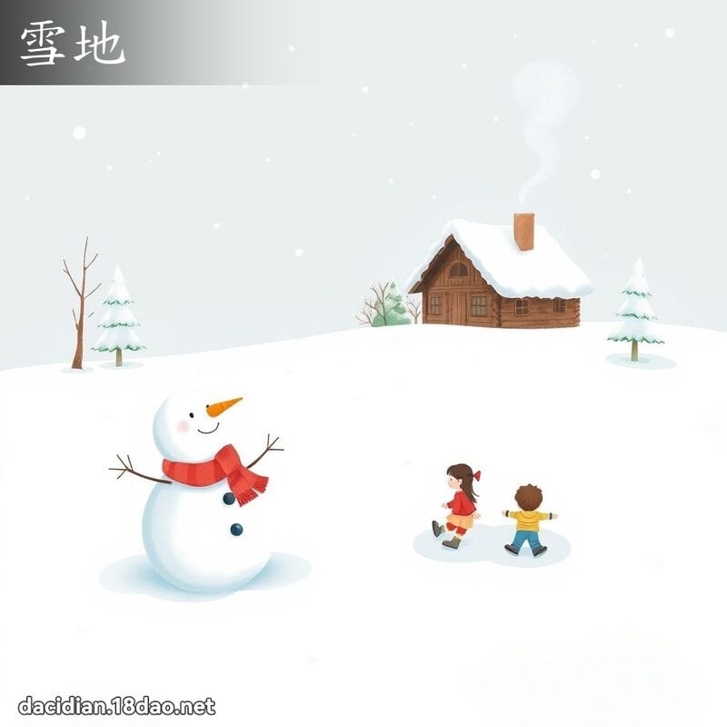 雪地 - 国语大辞典配图