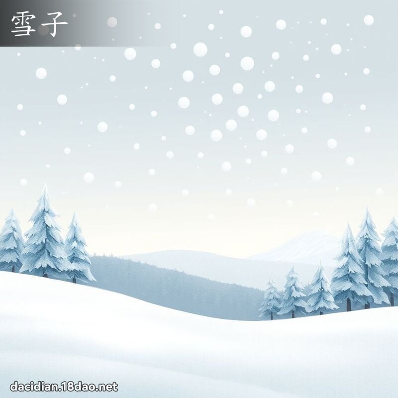 雪子 - 國語大辭典配圖