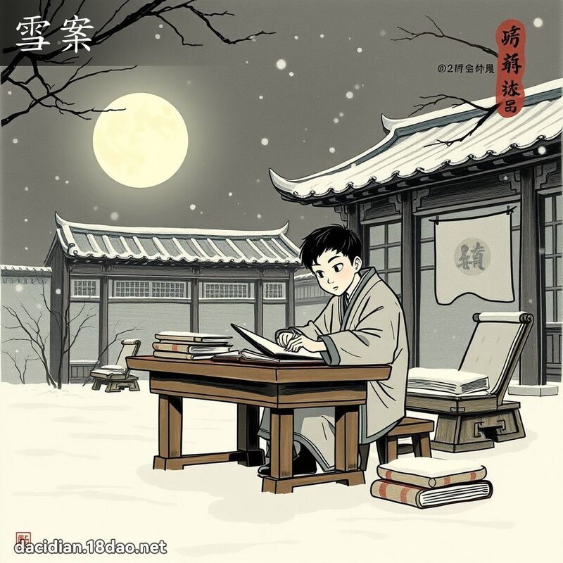 雪案 - 國語大辭典配圖