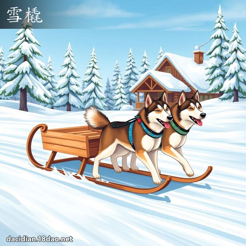 雪橇 - 國語大辭典配圖