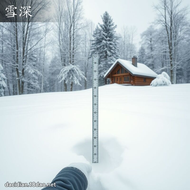 雪深 - 国语大辞典配图