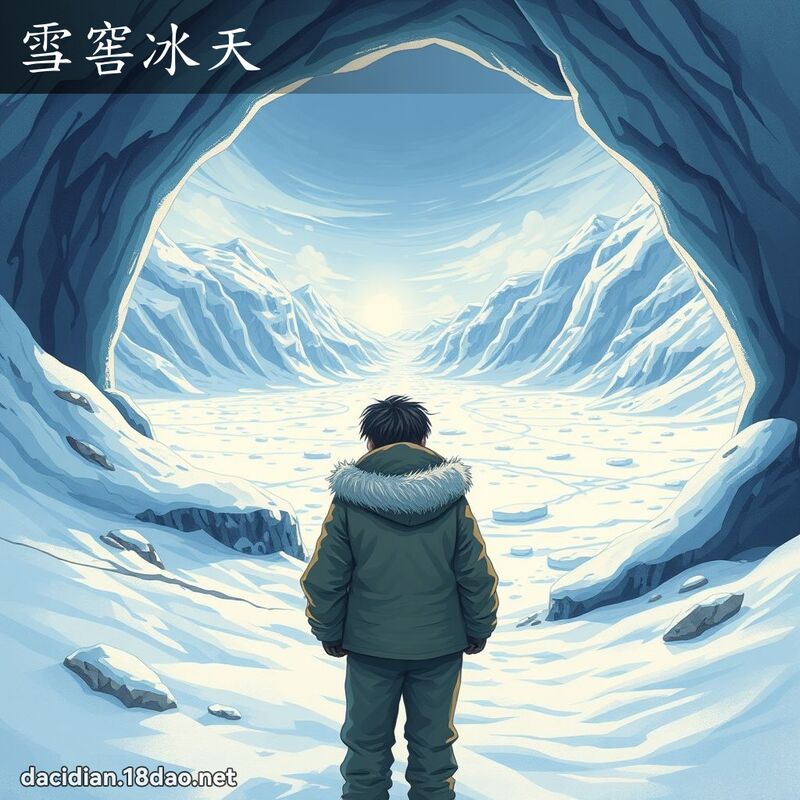 雪窖冰天 - 國語大辭典配圖