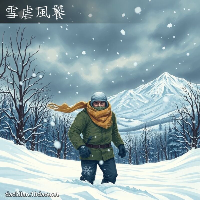 雪虐風饕 - 國語大辭典配圖