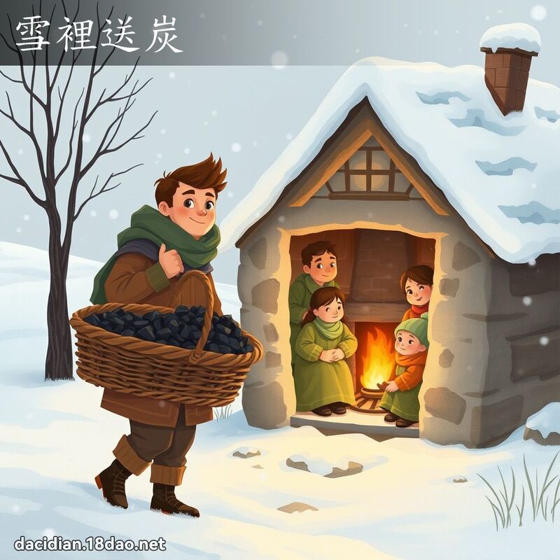 雪裡送炭 - 國語大辭典配圖