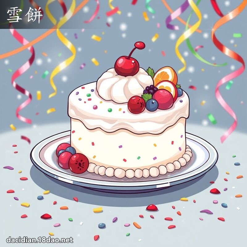 雪饼 - 国语大辞典配图