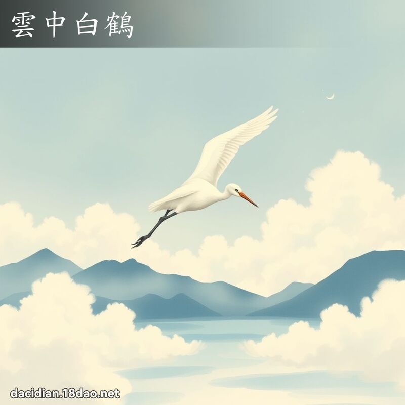 雲中白鶴 - 國語大辭典配圖