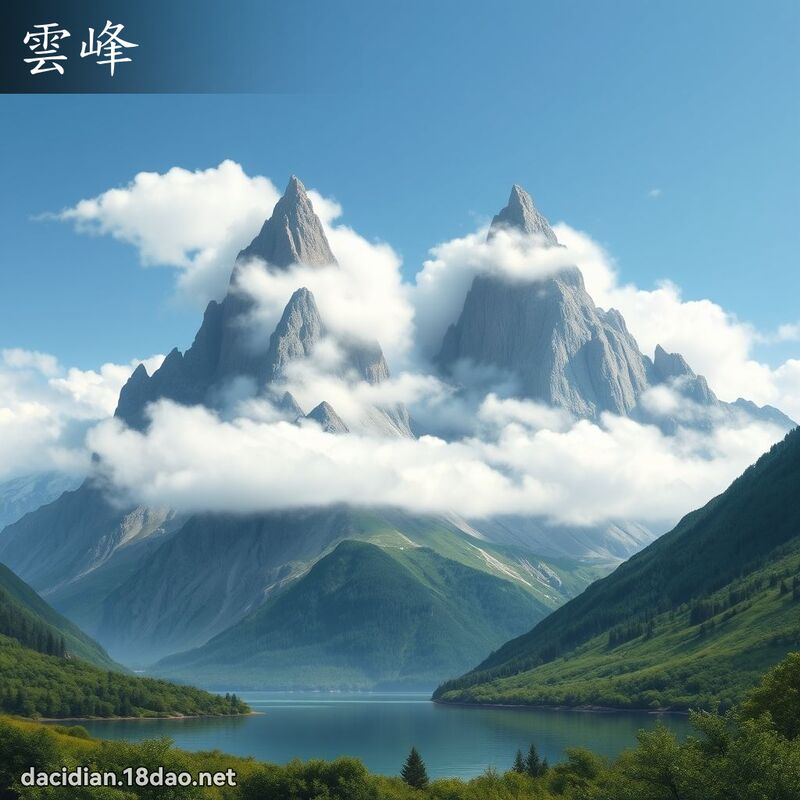 雲峰 - 國語大辭典配圖