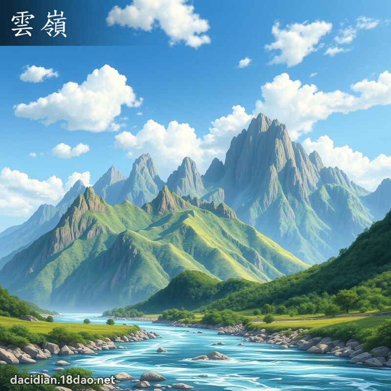 雲嶺 - 國語大辭典配圖