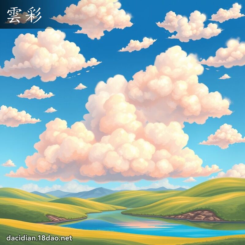 雲彩 - 國語大辭典配圖