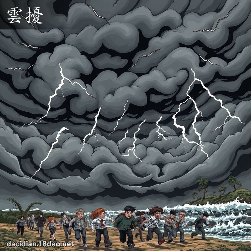 云扰 - 国语大辞典配图