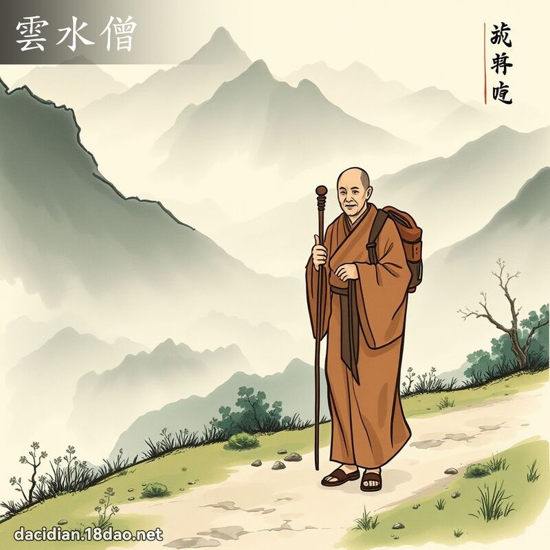雲水僧 - 國語大辭典配圖