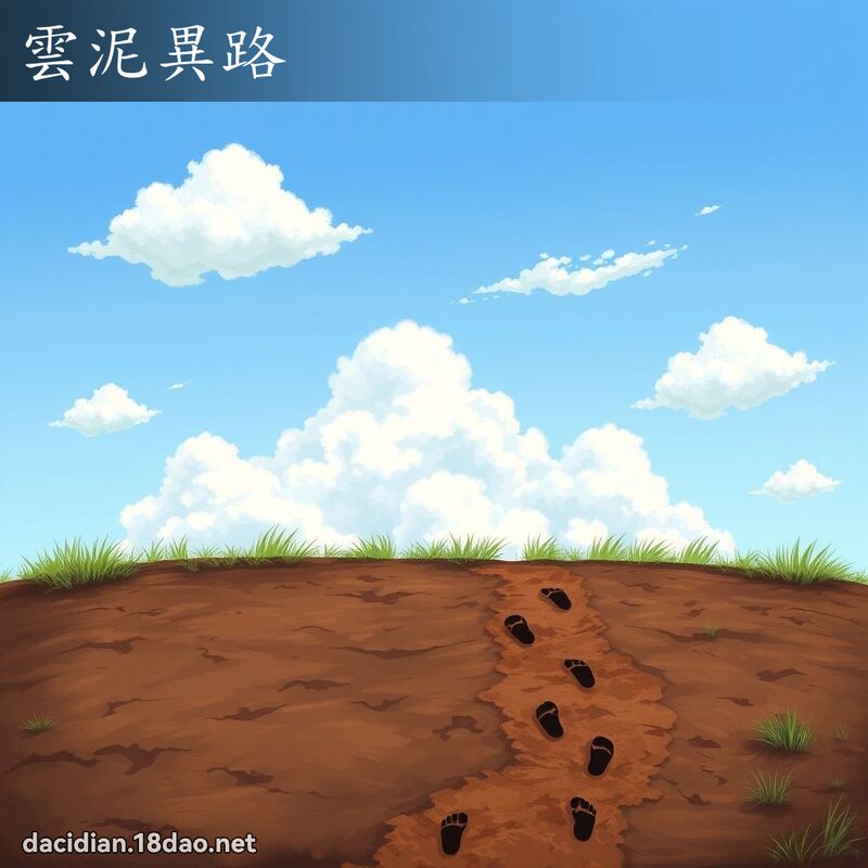 云泥异路 - 国语大辞典配图