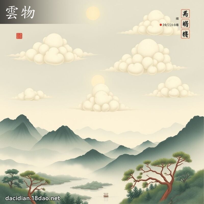雲物 - 國語大辭典配圖