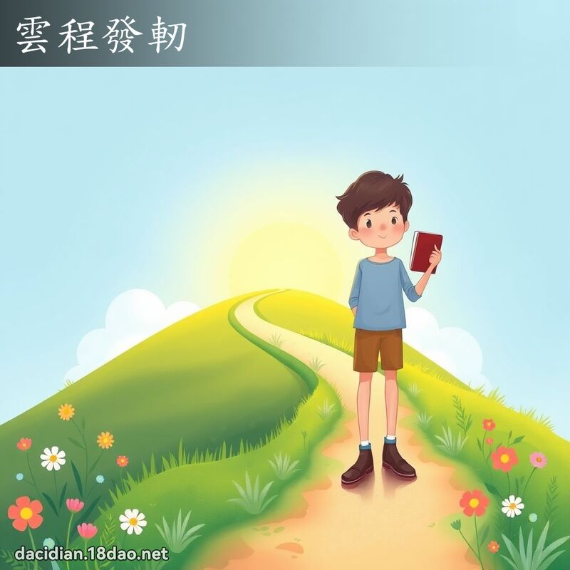 雲程發軔 - 國語大辭典配圖