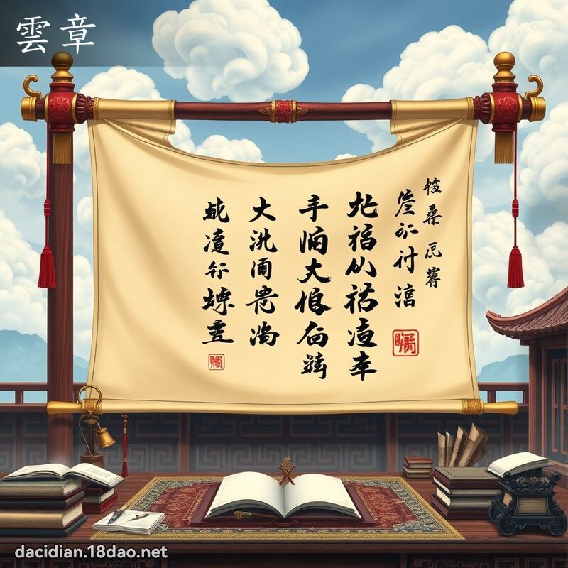 雲章 - 國語大辭典配圖