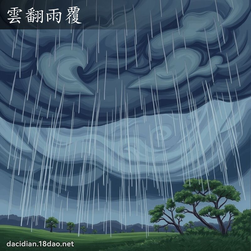 雲翻雨覆 - 國語大辭典配圖