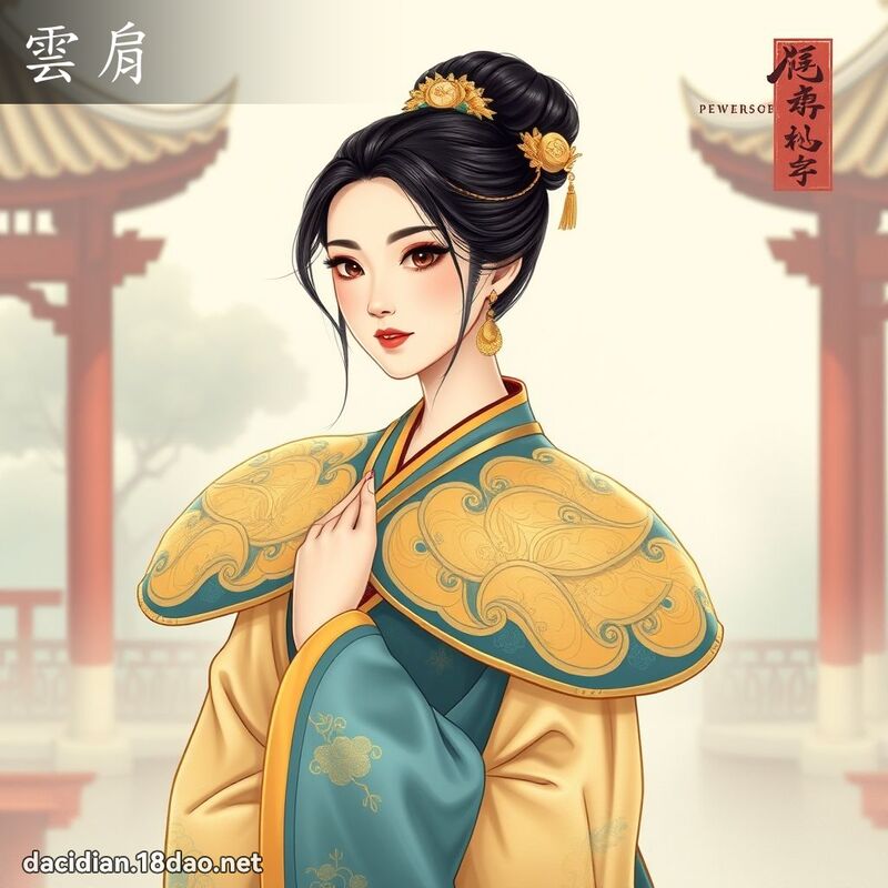 雲肩 - 國語大辭典配圖