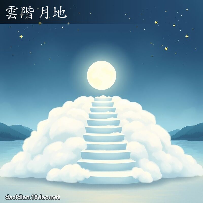云阶月地 - 国语大辞典配图