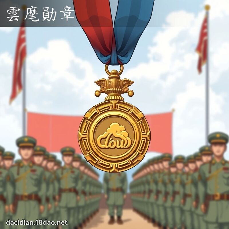 雲麾勛章 - 國語大辭典配圖