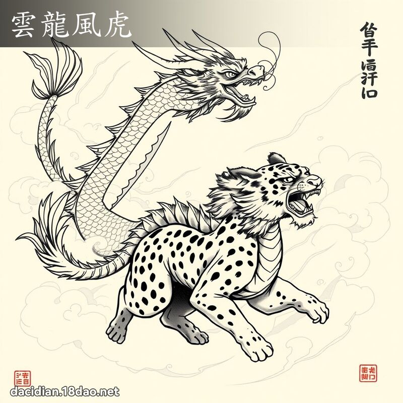 雲龍風虎 - 國語大辭典配圖