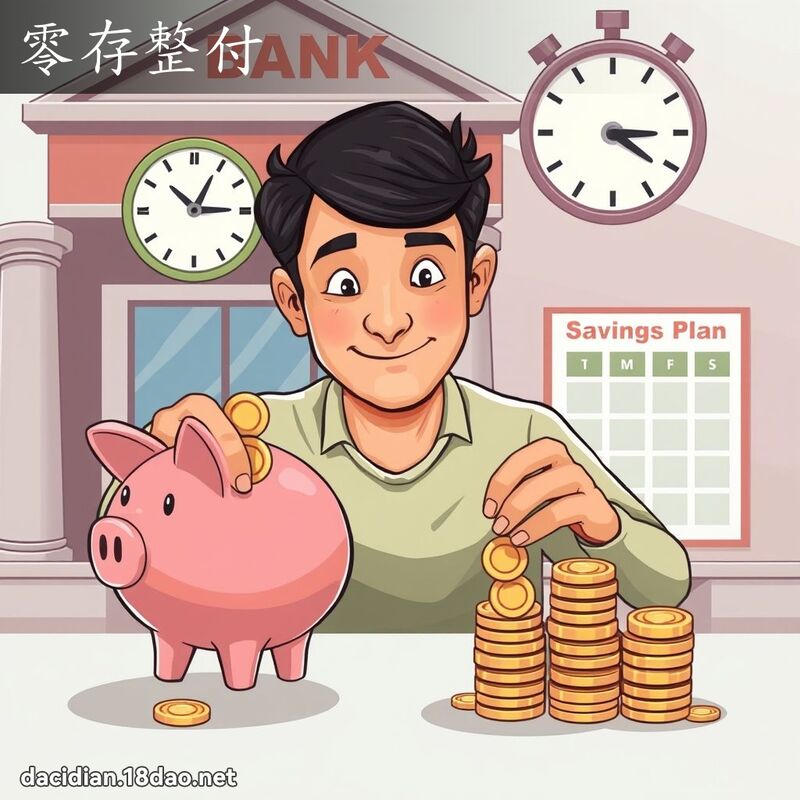 零存整付 - 国语大辞典配图